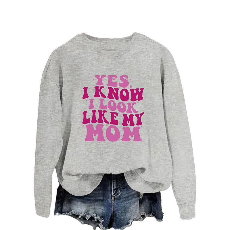 Sweat-shirt à lettres violettes grande taille