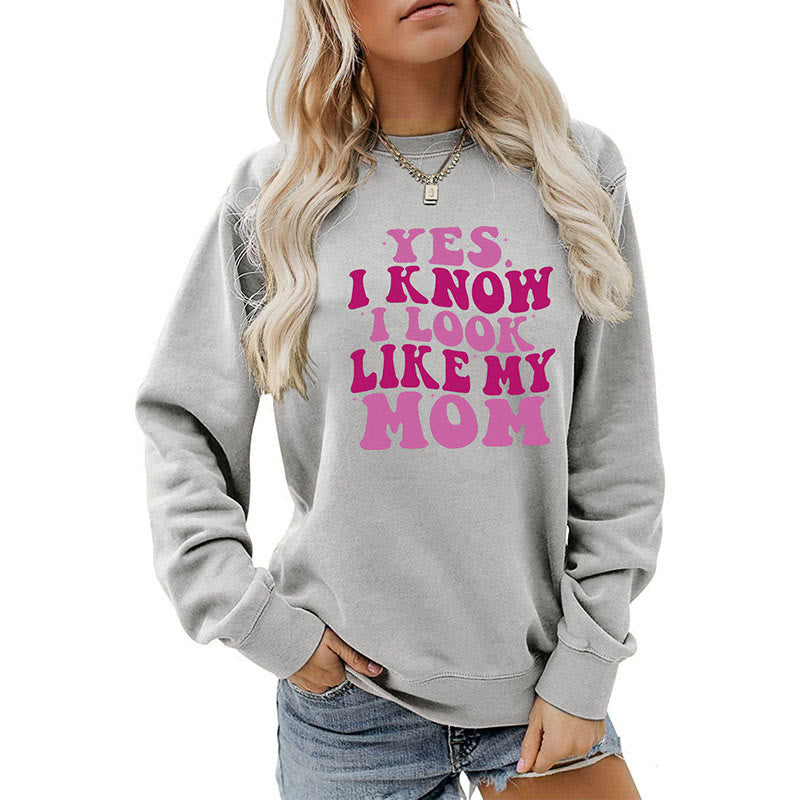 Sweat-shirt à lettres violettes grande taille