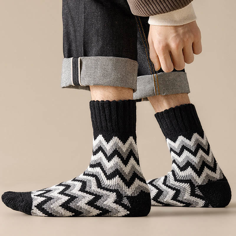 Chaussettes longues en velours Wave Plus grande taille (6 paires)