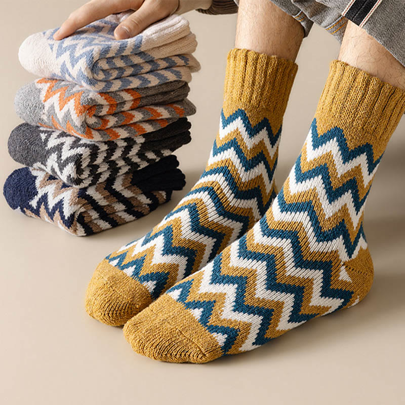 Chaussettes longues en velours Wave Plus grande taille (6 paires)