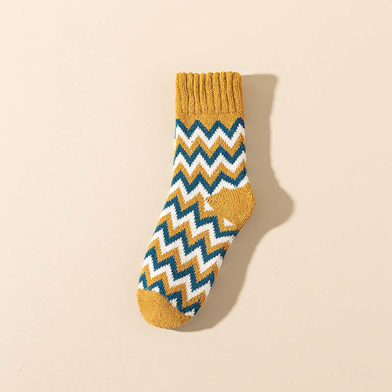 Chaussettes longues en velours Wave Plus grande taille (6 paires)