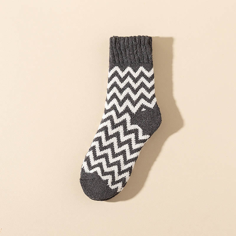 Chaussettes longues en velours Wave Plus grande taille (6 paires)