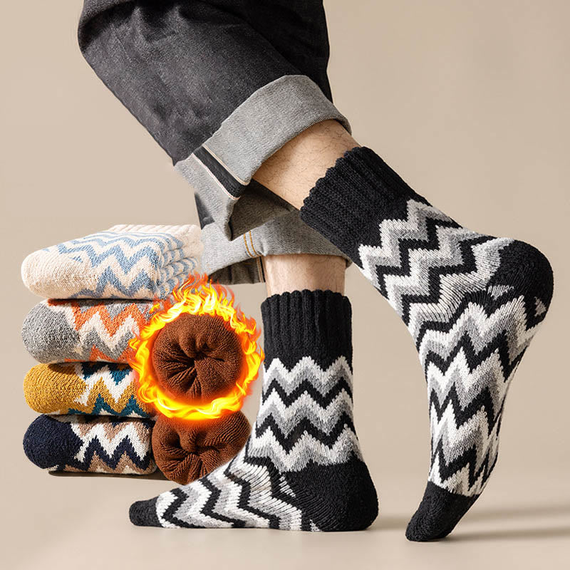 Chaussettes longues en velours Wave Plus grande taille (6 paires)