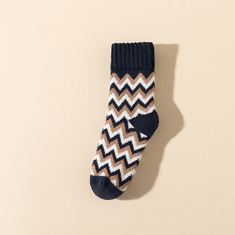 Chaussettes longues en velours Wave Plus grande taille (6 paires)