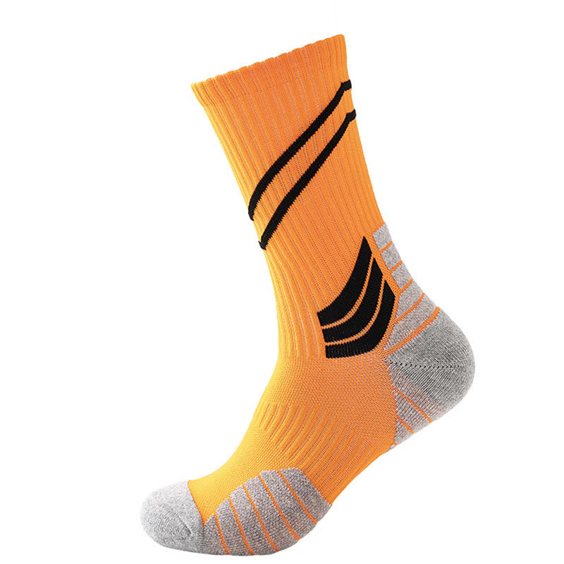 Chaussettes de compression à rayures taille plus (7 paires)