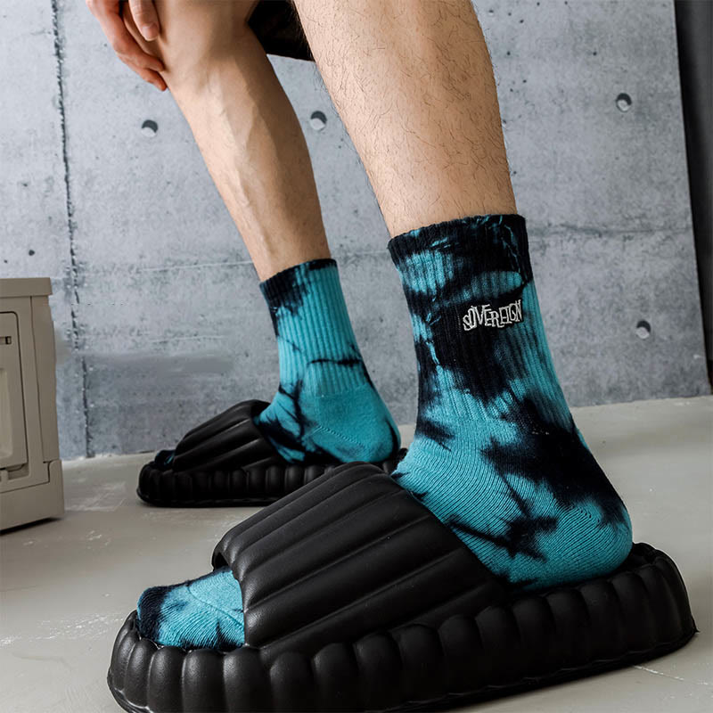 Chaussettes courtes brodées à lettres grande taille (3 paires)