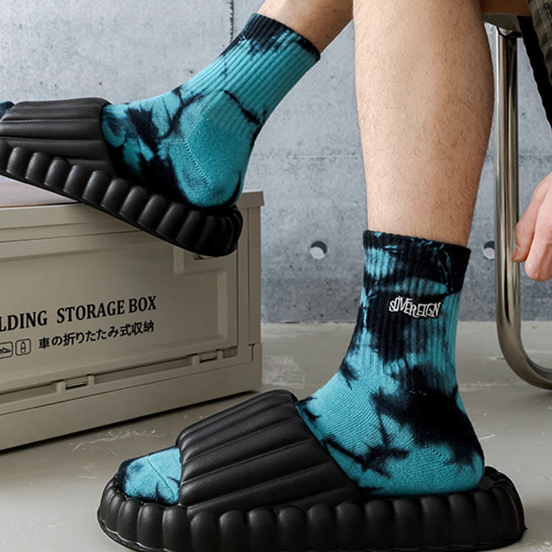 Chaussettes courtes brodées à lettres grande taille (3 paires)