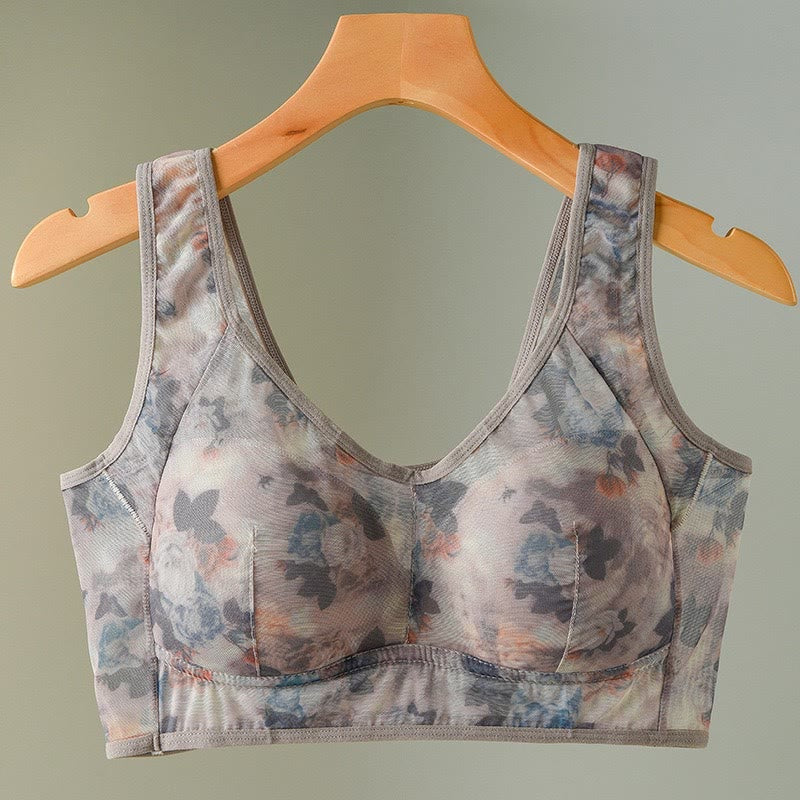 Soutiens-gorge sans armatures imprimés en maille grande taille (lot de 2) - Kaki - 6XL - image 15
