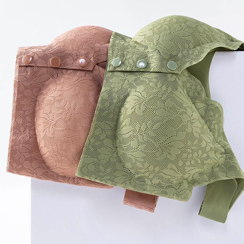 Soutiens-gorge sans armatures confortables à boutons sur le devant grande taille (lot de 2)