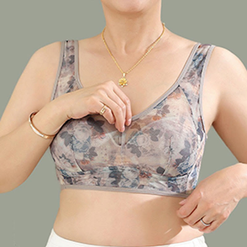 Soutiens-gorge sans armatures imprimés en maille grande taille (lot de 2) - image 8