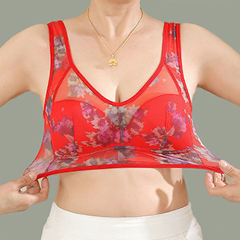 Soutiens-gorge sans armatures imprimés en maille grande taille (lot de 2) - image 6