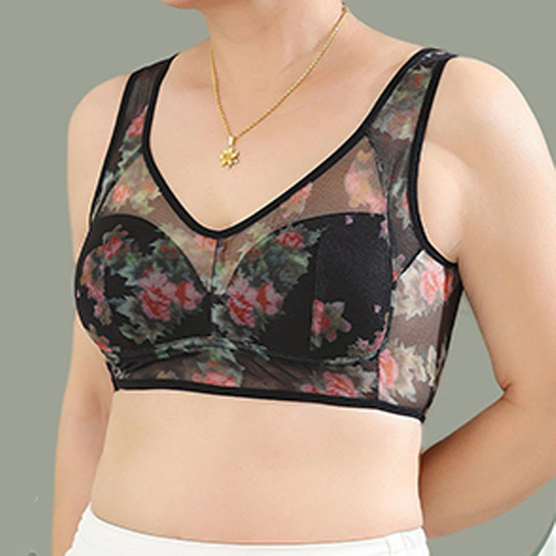 Soutiens-gorge sans armatures imprimés en maille grande taille (lot de 2) - image 2