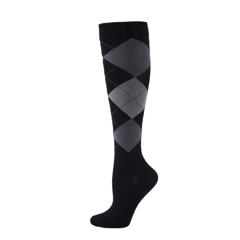 Chaussettes de compression à treillis diamant (3 paires)