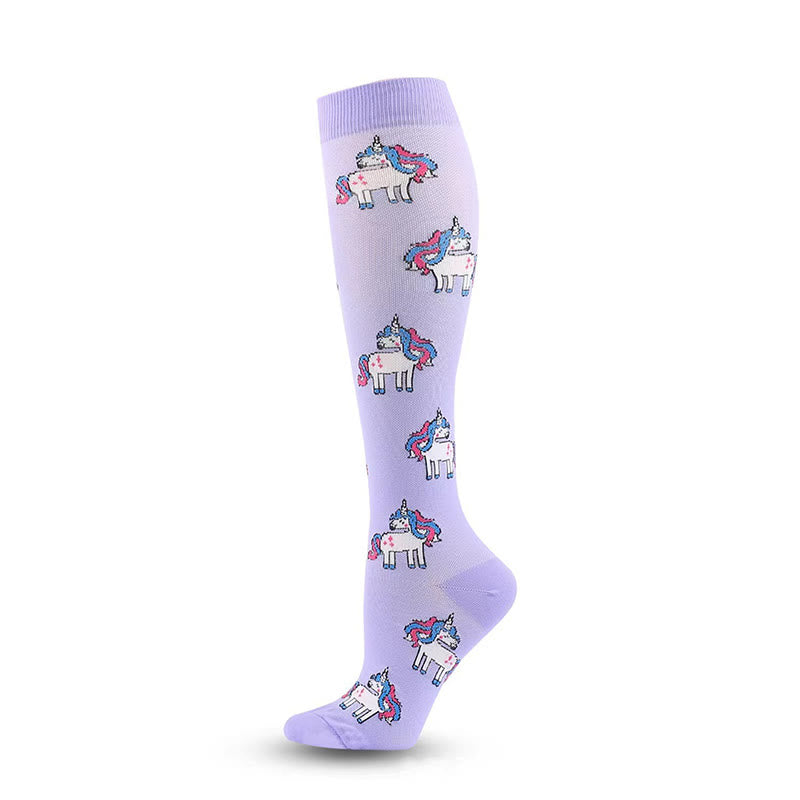 Chaussettes de compression licorne (4 paires) - image 4