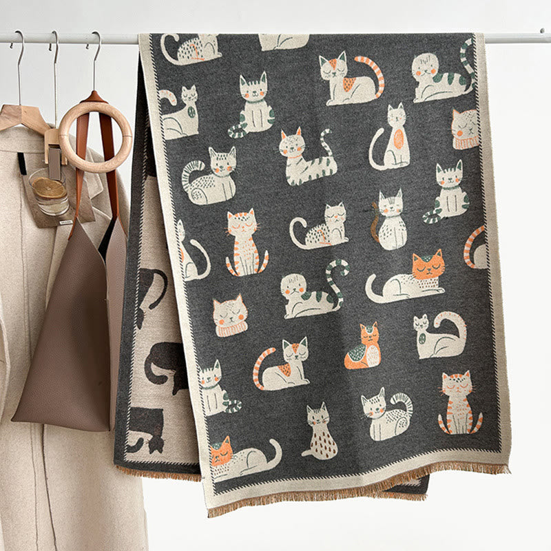 Grande écharpe douce pour chat - Gris - Taille unique - image 10