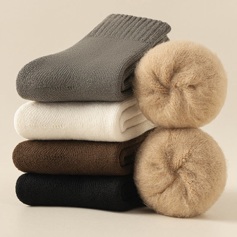 Chaussettes courtes polyvalentes de couleur unie grande taille (5 paires)