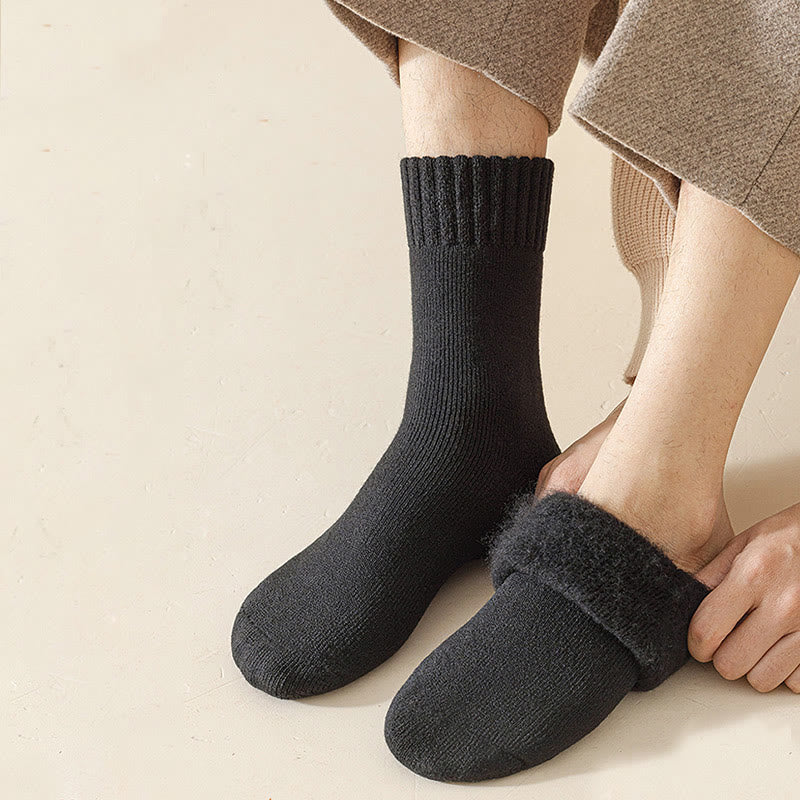 Chaussettes courtes polyvalentes de couleur unie grande taille (5 paires)