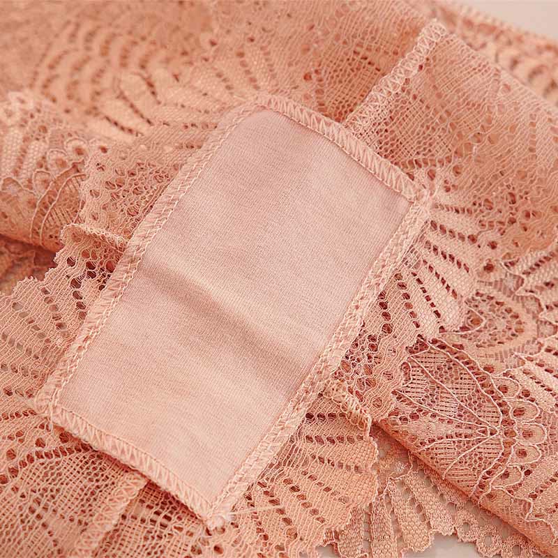 String sexy taille basse en dentelle grande taille (lot de 4)