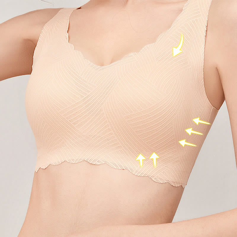 Soutien-gorge push-up sans coutures grande taille
