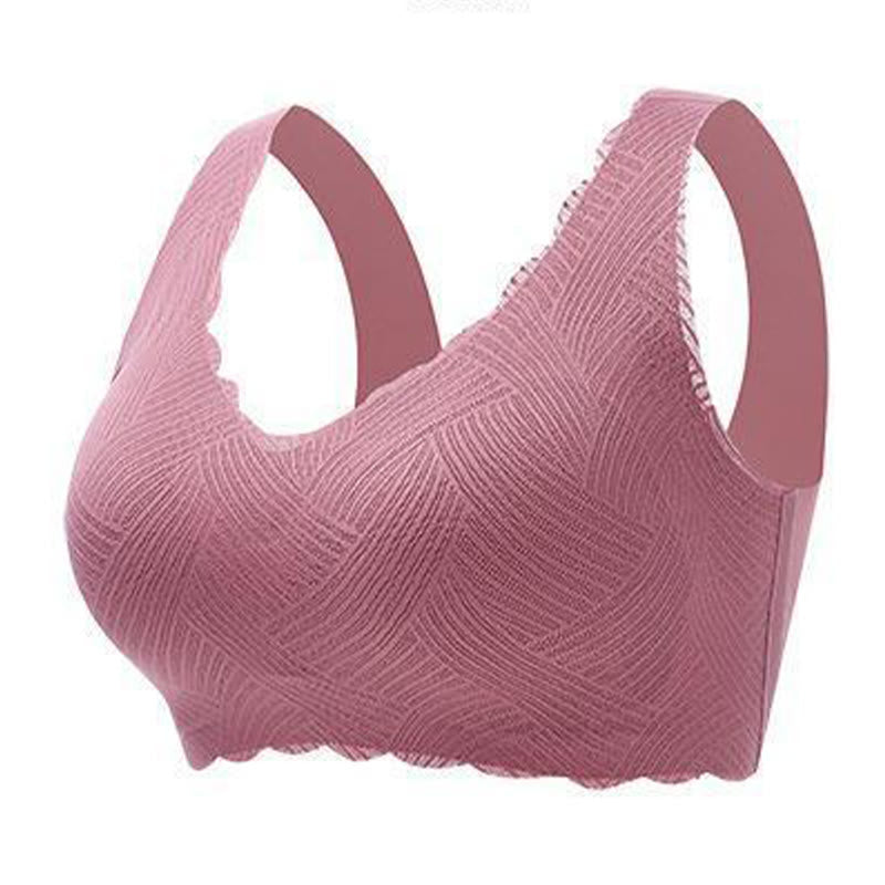 Soutien-gorge push-up sans coutures et sans armatures - Violet - 6XL - image 7