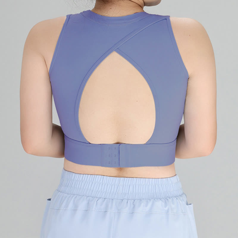 Soutien-gorge de sport sans fil résistant aux chocs grande taille