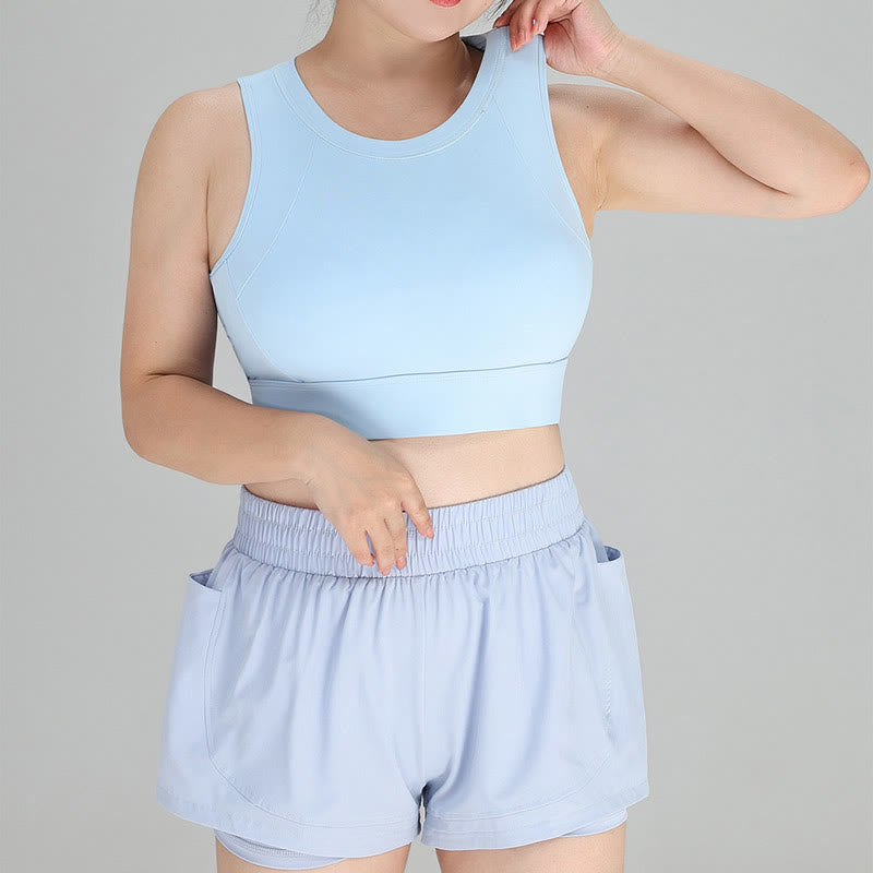 Soutien-gorge de sport sans fil résistant aux chocs grande taille