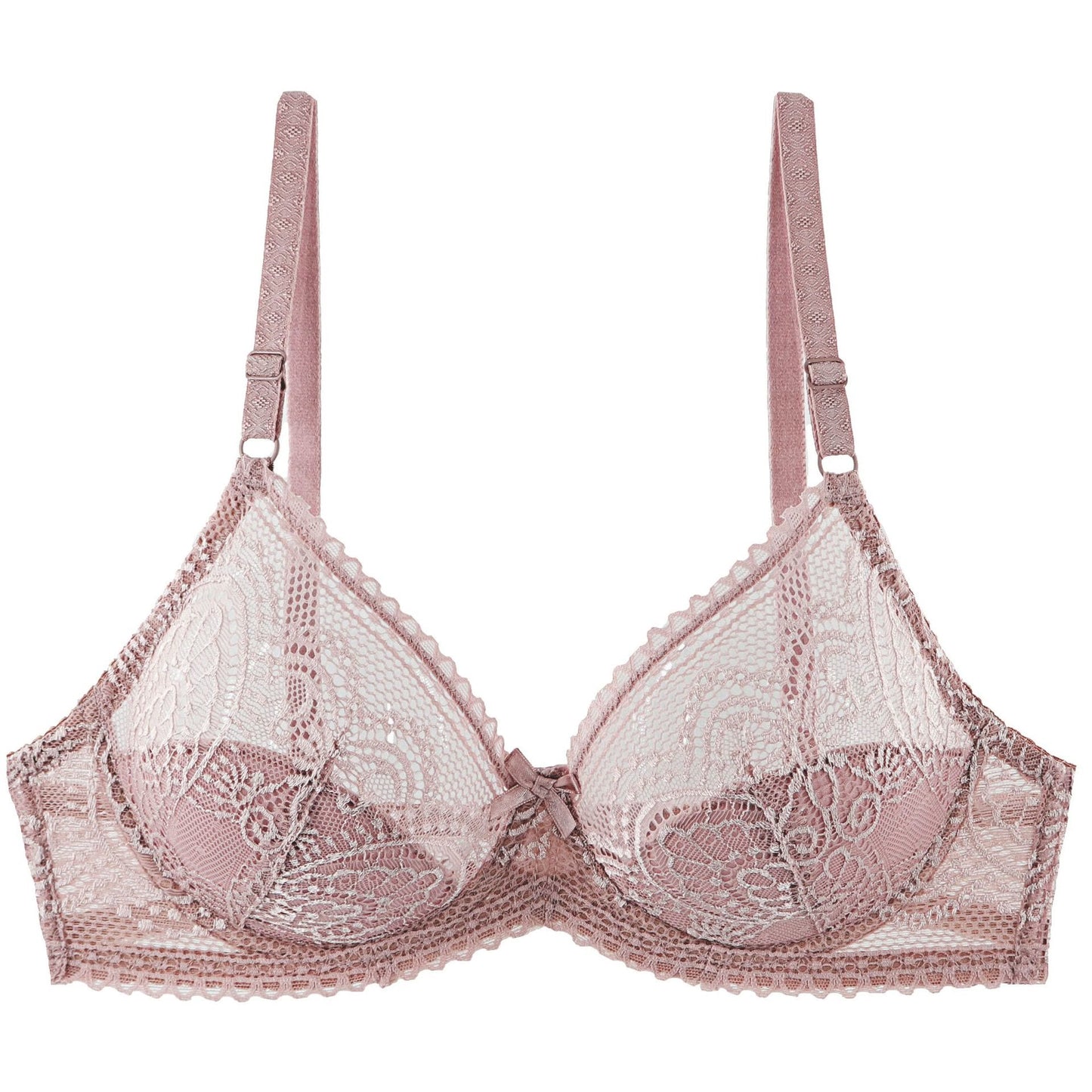 Soutien-gorge à armatures sexy en dentelle transparente