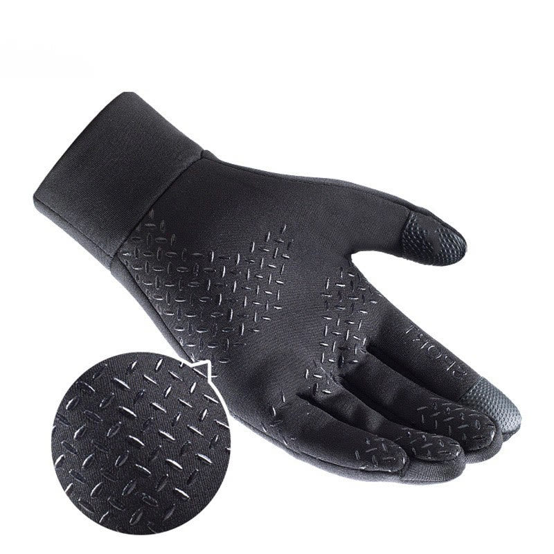 Gants de cyclisme chauds en peluche