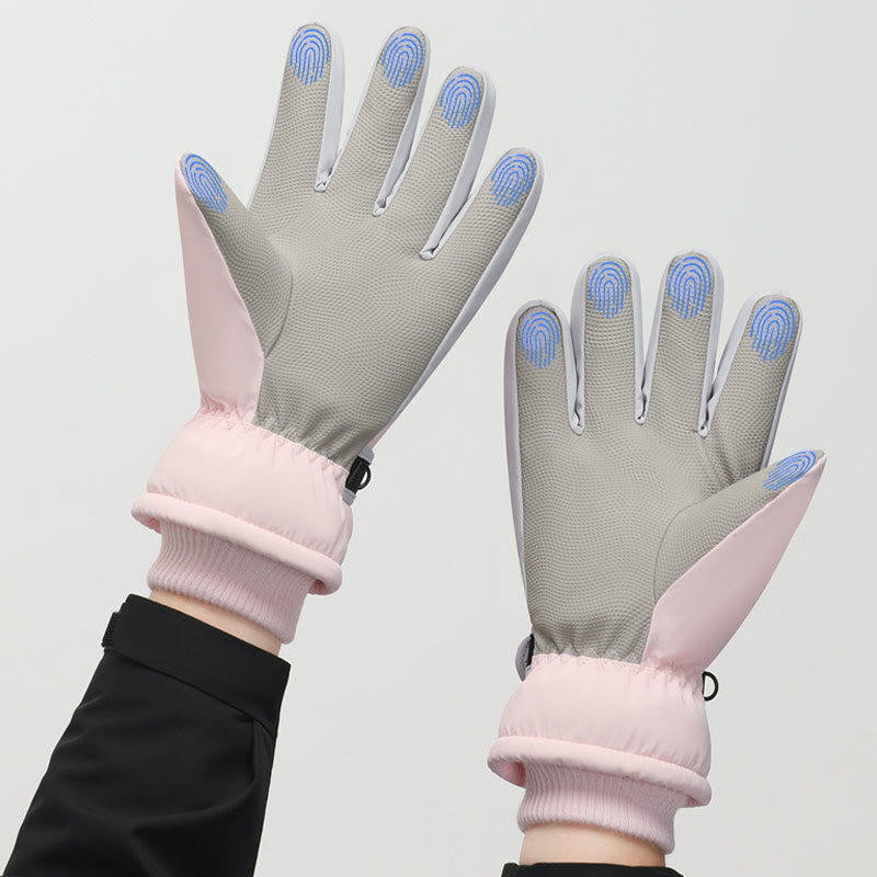Gants de ski imperméables pour écran tactile