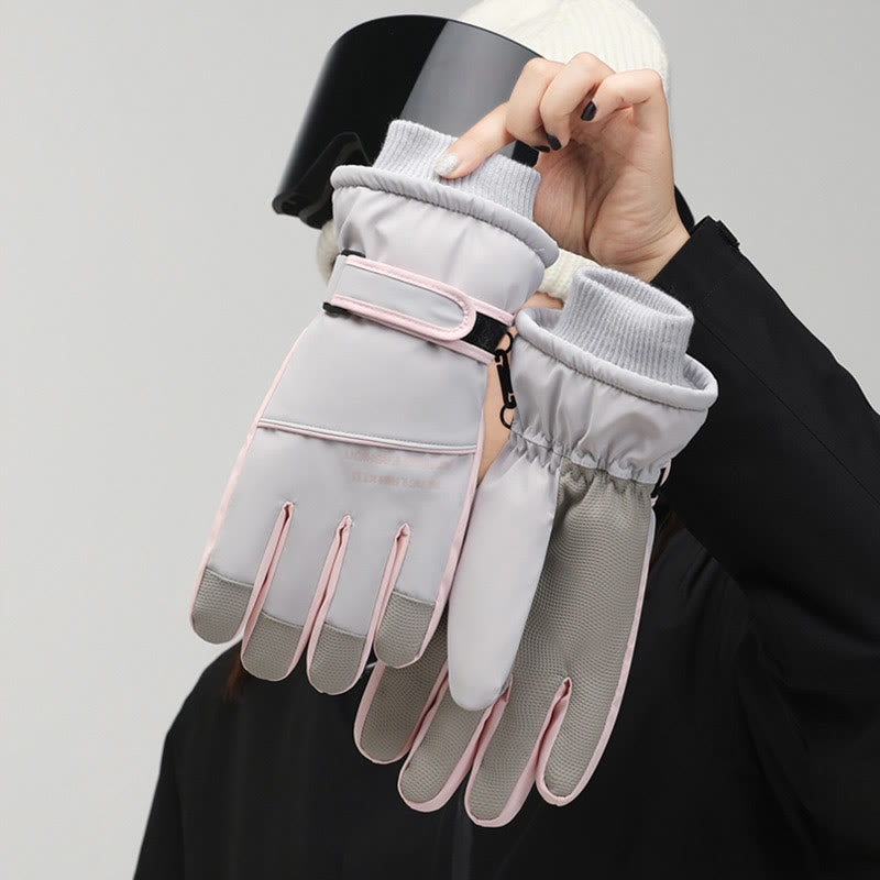 Gants de ski imperméables pour écran tactile