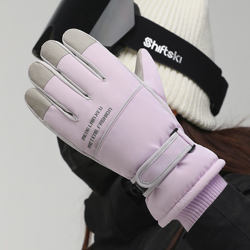 Gants de ski imperméables pour écran tactile