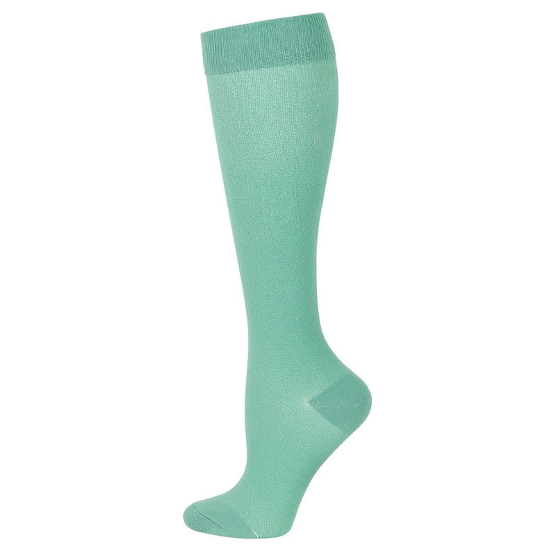 Chaussettes de compression à fleurs bleu-vert (6 paires) - Vert - S/M - image 7