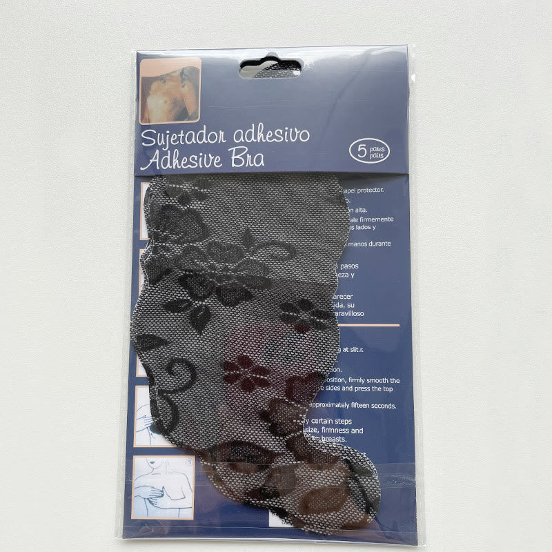 Cache-tétons push-up en dentelle (6 paires)