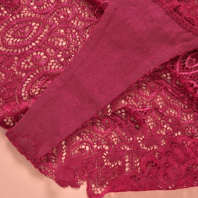 String sexy en coton et dentelle grande taille (lot de 3)