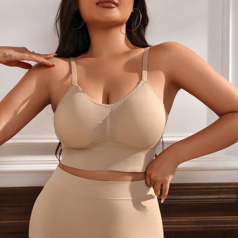 Soutien-gorge une pièce sans couture grande taille pour vêtements d'extérieur