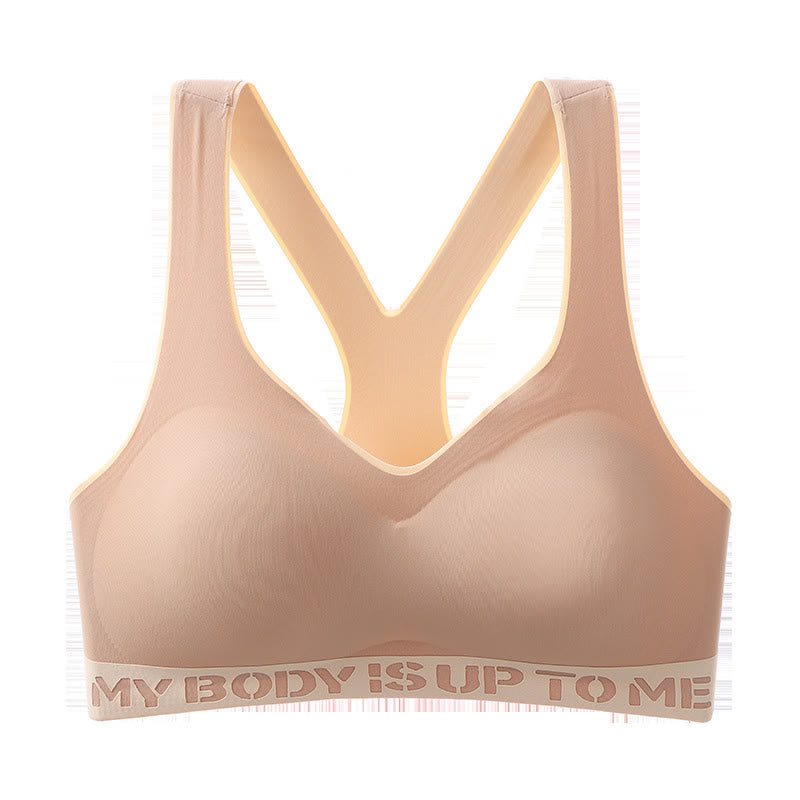 Soutien-gorge de sport push-up sans coutures grande taille