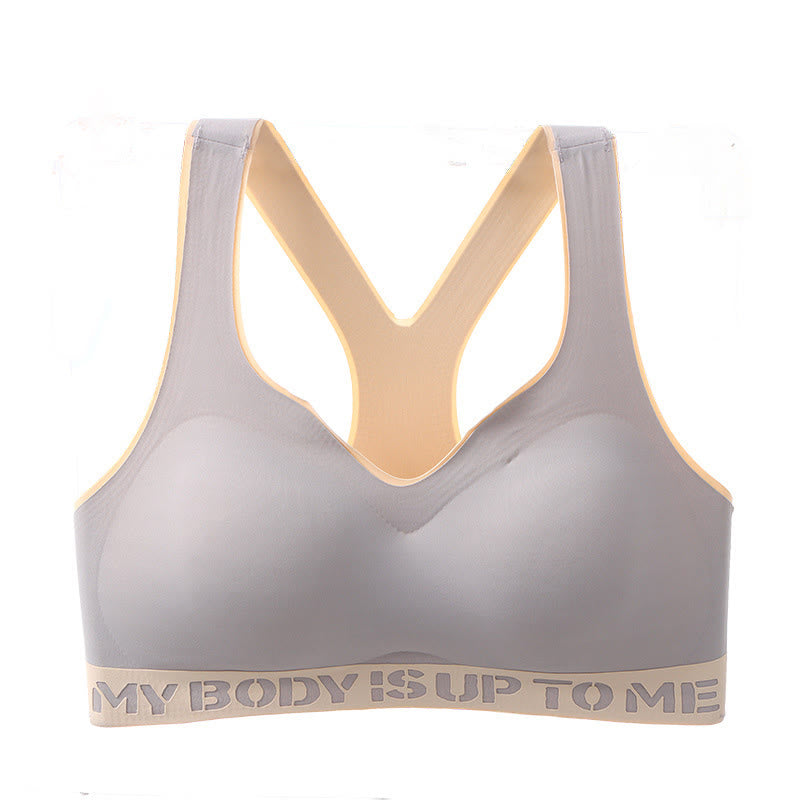 Soutien-gorge de sport push-up sans coutures grande taille