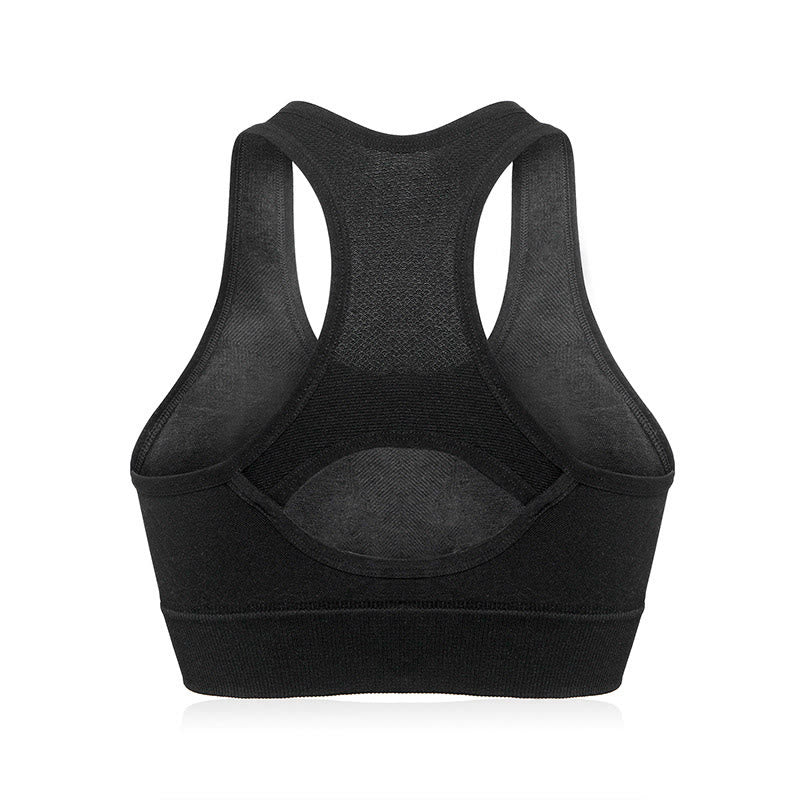 Soutien-gorge de sport respirant sans armatures grande taille pour le fitness et le yoga