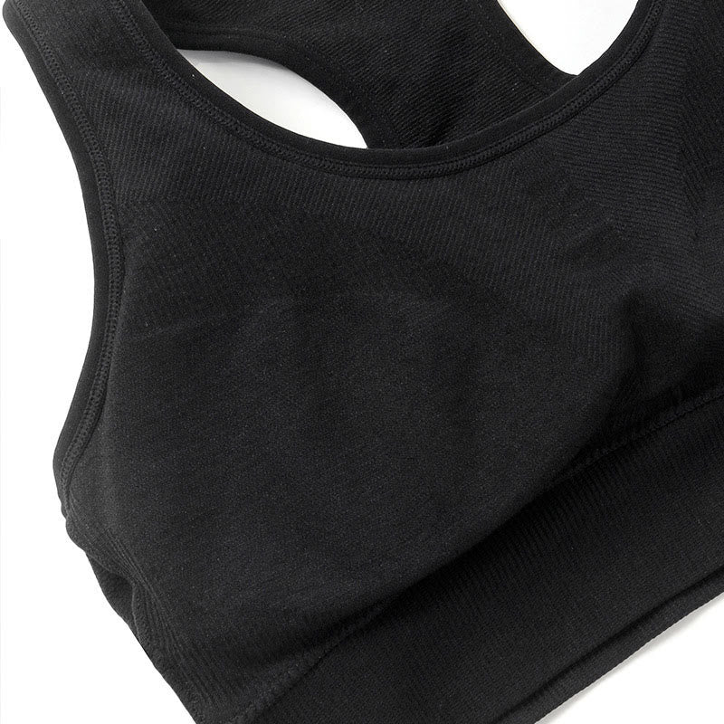 Soutien-gorge de sport respirant sans armatures grande taille pour le fitness et le yoga