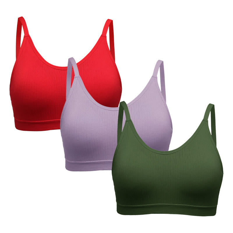 Soutien-gorge de fitness et de yoga sans armatures grande taille, confortable