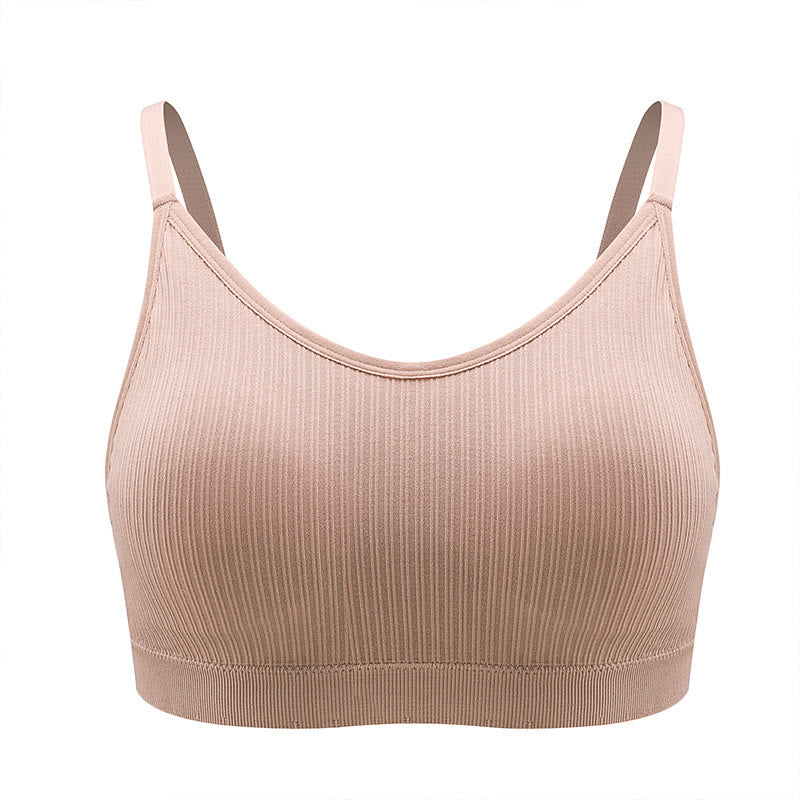 Soutien-gorge de fitness et de yoga sans armatures grande taille, confortable