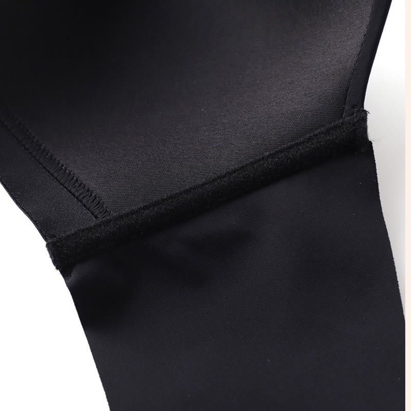 Soutien-gorge push-up sans armatures de couleur unie grande taille