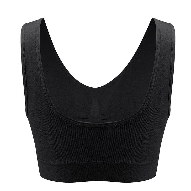 Soutien-gorge de sport respirant sans armatures grande taille