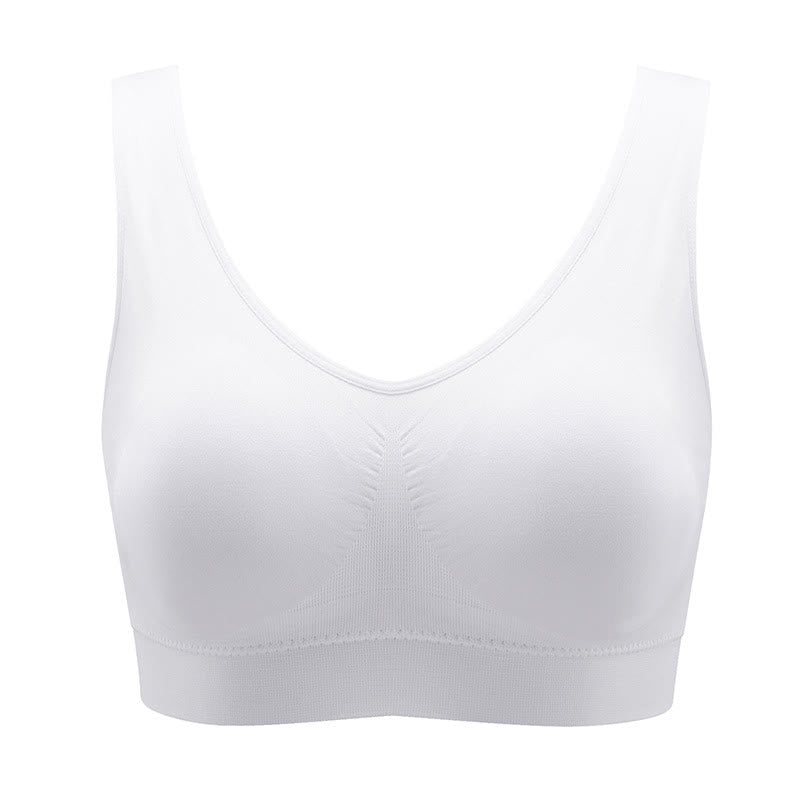 Soutien-gorge de sport respirant sans armatures grande taille