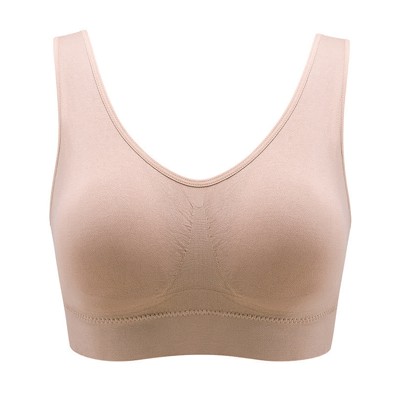 Soutien-gorge de sport respirant sans armatures grande taille