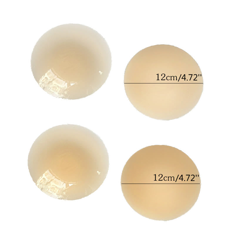 Cache-tétons fins et solides en silicone (2 paires)