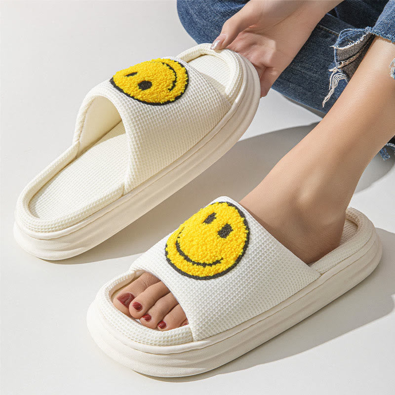 Chaussons antidérapants Smiley grande taille - image 7