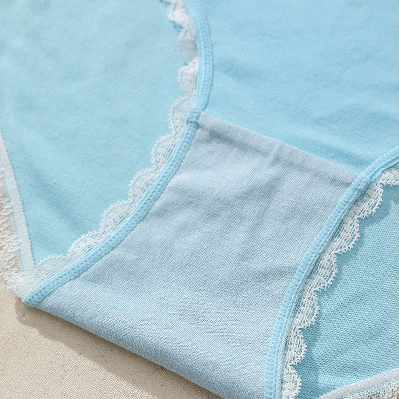 Culottes mi-hautes en dentelle élastique confortable (lot de 3)