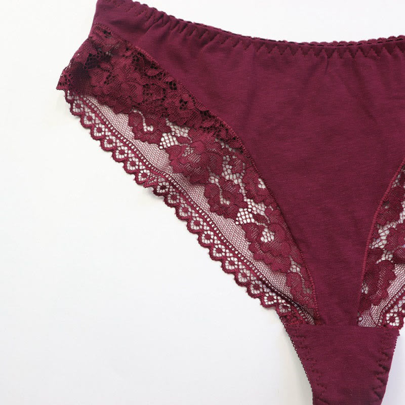 String sexy respirant taille mi-haute grande taille (lot de 2)