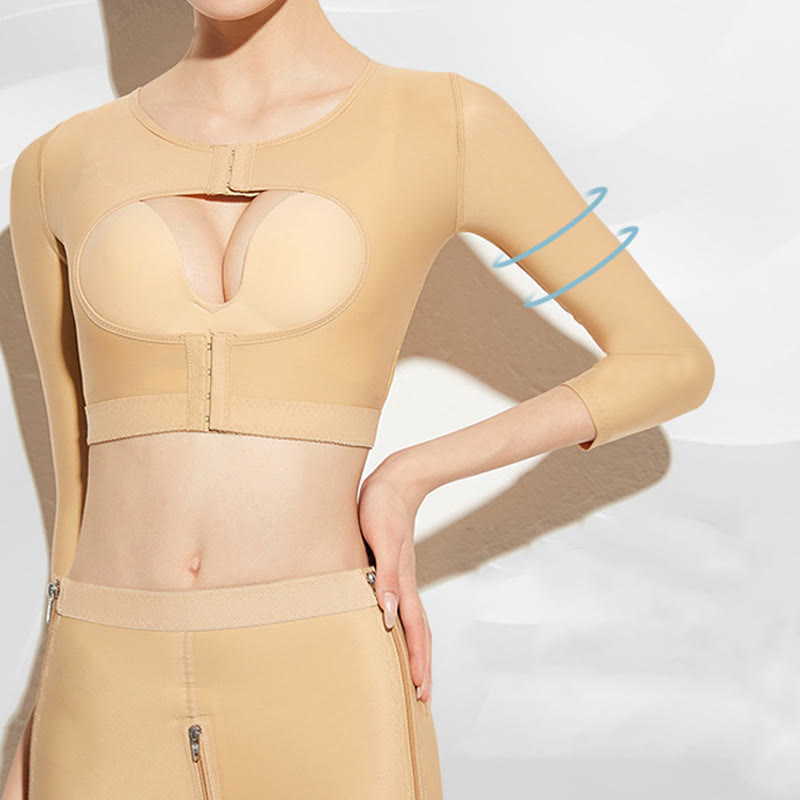 Bras de compression post-opératoire avec fermeture éclair